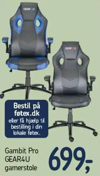 Føtex Gambit Pro GEAR4U Gamerstole tilbud