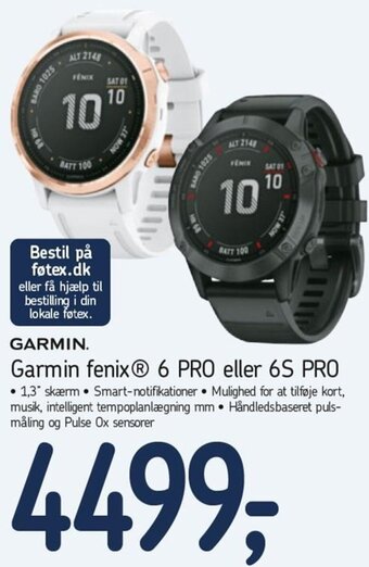 Garmin Fenix 6 Pro Eller 6S Pro