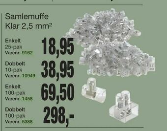 Harald Nyborg Samlemuffe Klar 2,5 mm2 tilbud