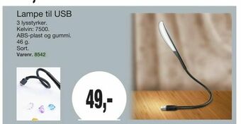 Harald Nyborg Lampe til USB tilbud