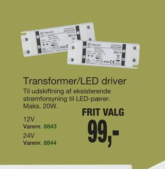 Harald Nyborg Transformer/LED driver tilbud
