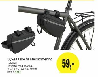 Harald Nyborg Cykeltaske til stelmontering tilbud