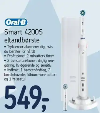 Føtex Oral B Smart 4200S Eltandbørste tilbud