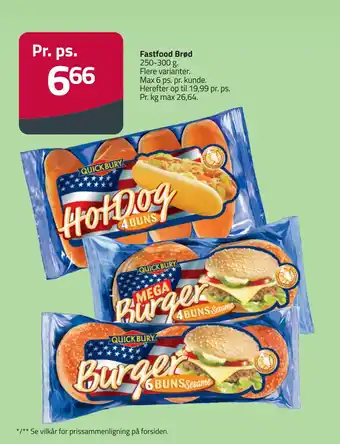 Fleggaard Fastfood Brød tilbud