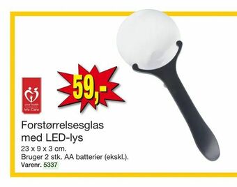 Harald Nyborg Forstørrelsesglas med LED-lys tilbud
