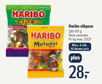 Føtex Haribo slikpose tilbud