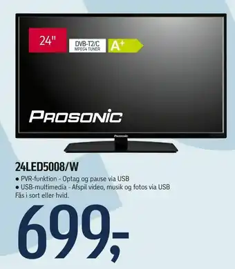 Føtex PROSONIC 24led5008/w tilbud