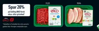 Føtex Salling ØKO fersk okse- eller grisekød tilbud