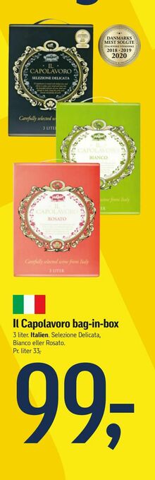 Føtex Il Capolavoro bag-in-box tilbud