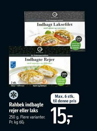 Føtex Rahbek indbagte rejer eller laks tilbud