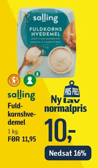Fuldkornshvedemel