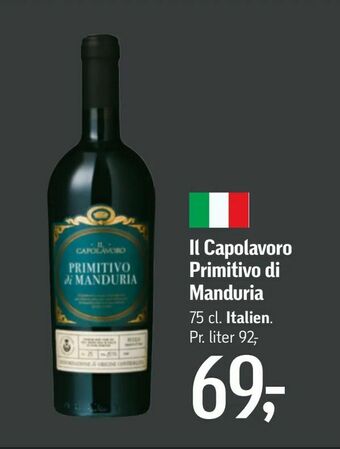 Føtex Il Capolavoro Primitivo di Manduria tilbud