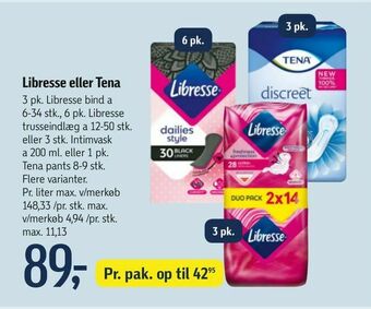 Føtex Libresse eller Tena tilbud