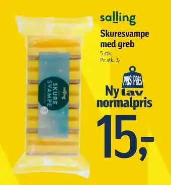 Skuresvampe med greb
