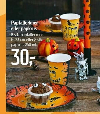 Føtex Paptallerkner eller papkrus tilbud