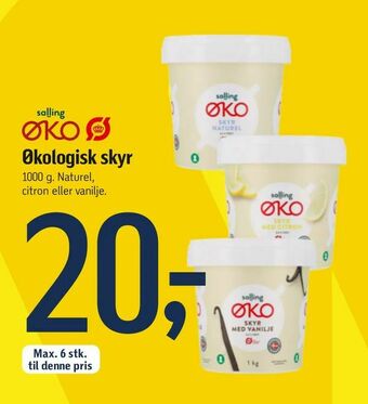 Føtex Økologisk skyr tilbud