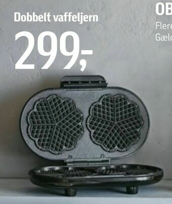 Føtex Dobbelt vaffeljern tilbud