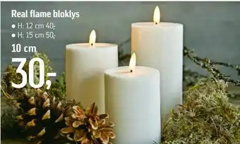 Føtex Real flame bloklys tilbud