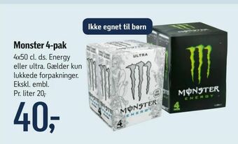 Føtex Monster 4-pak tilbud
