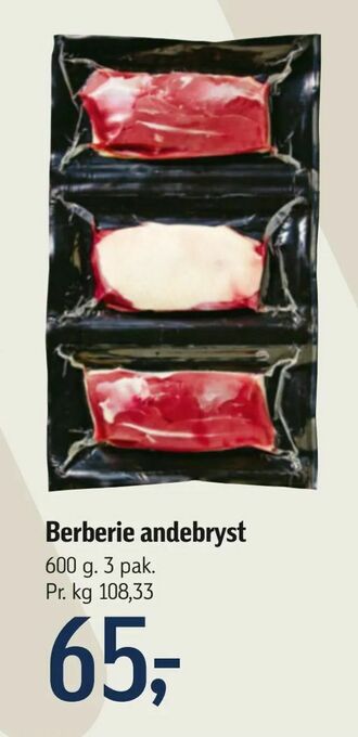 Føtex Berberie andebryst tilbud