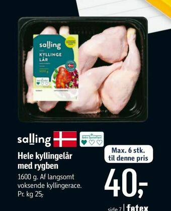 Føtex Hele kyllingelår med rygben tilbud