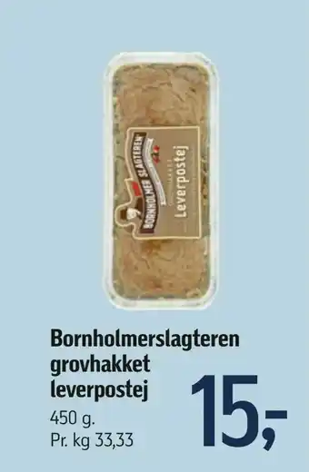 Føtex Bornholmerslagteren grovhakket leverpostej tilbud