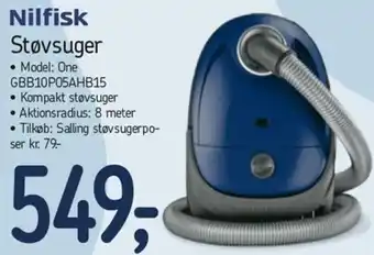Føtex Nilfisk Støvsuger GBB10P05AHB15 tilbud