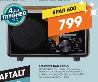 Expert AMADEUS DAB RADIO tilbud