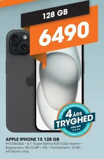 APPLE IPHONE 15 128 GB