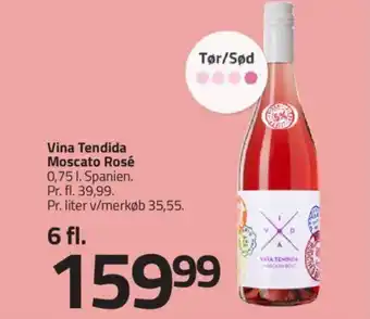 Fleggaard Vina Tendida Moscato Rosé tilbud