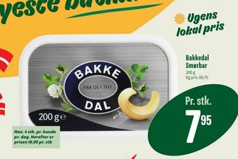 Min Købmand Bakkedal Smørbar tilbud