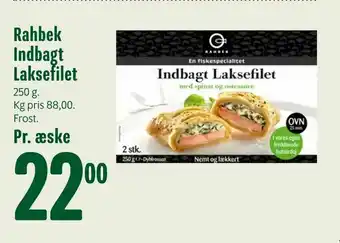 Min Købmand Rahbek Indbagt Laksefilet tilbud