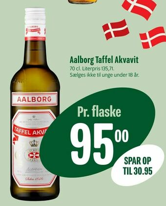 Min Købmand Aalborg Taffel Akvavit tilbud