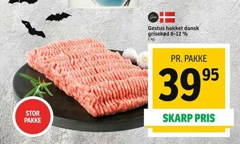 SPAR Gestus hakket dansk grisekød 8-12 % tilbud