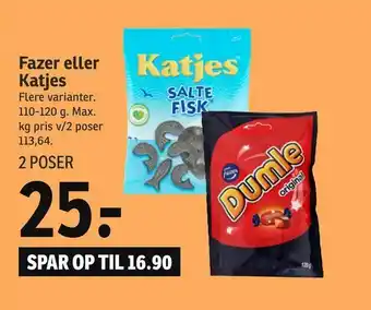SPAR Fazer eller Katjes tilbud