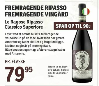 SPAR Le Ragose Ripasso Classico Superiore tilbud