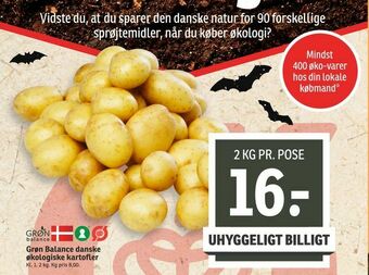 SPAR Grøn Balance danske økologiske kartofler tilbud