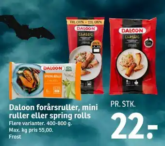 Daloon forårsruller, mini ruller eller spring rolls