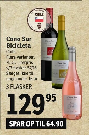 SPAR Cono Sur Bicicleta tilbud