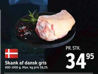 SPAR Skank af dansk gris tilbud
