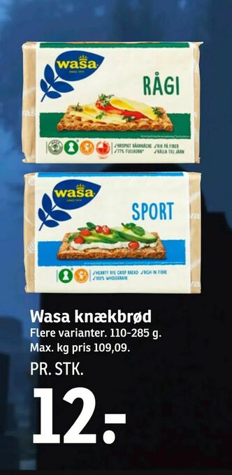 SPAR Wasa knækbrød tilbud