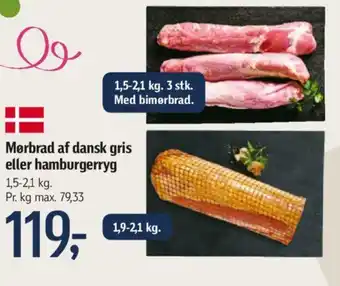 Føtex Mørbrad af dansk gris eller hamburgerryg tilbud