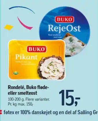 Føtex Rondelé, Buko fløde- eller smelteost tilbud