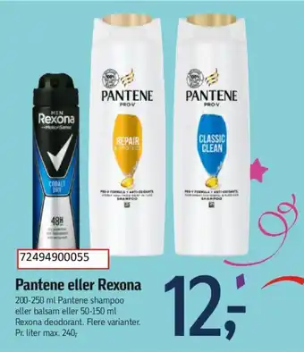 Føtex Pantene eller Rexona tilbud