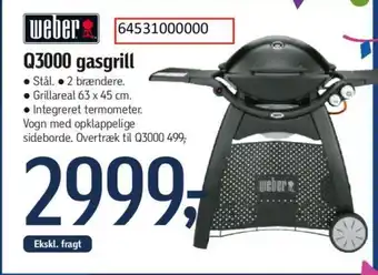 Føtex Q3000 gasgrill tilbud