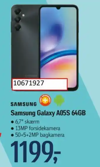 Føtex Samsung Galaxy A05S 64GB tilbud