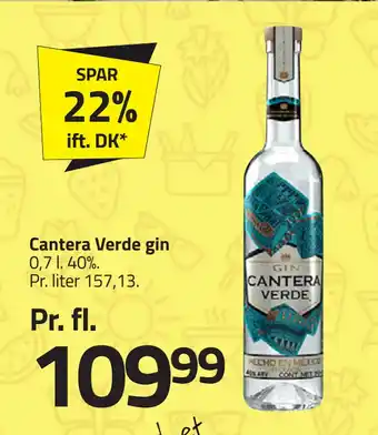 Fleggaard Cantera Verde gin tilbud