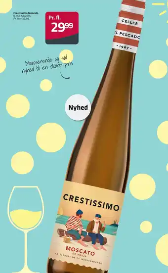 Fleggaard Crestissimo Moscato tilbud