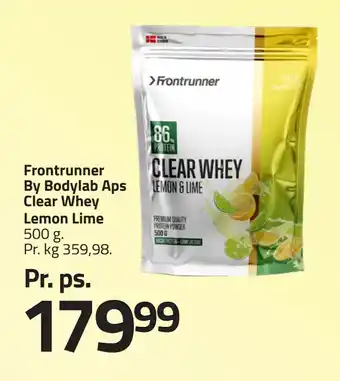 Fleggaard Frontrunner By Bodylab Aps Clear Whey Lemon Lime tilbud