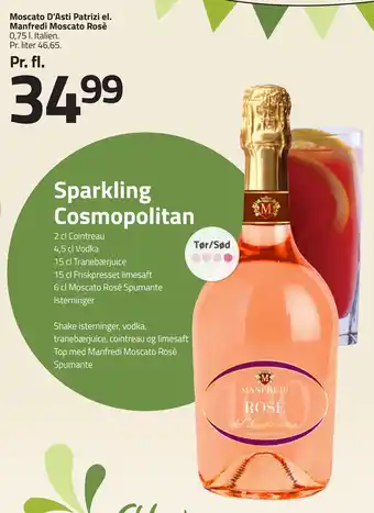 Fleggaard Moscato D’Asti Patrizi el. Manfredi Moscato Rosè tilbud